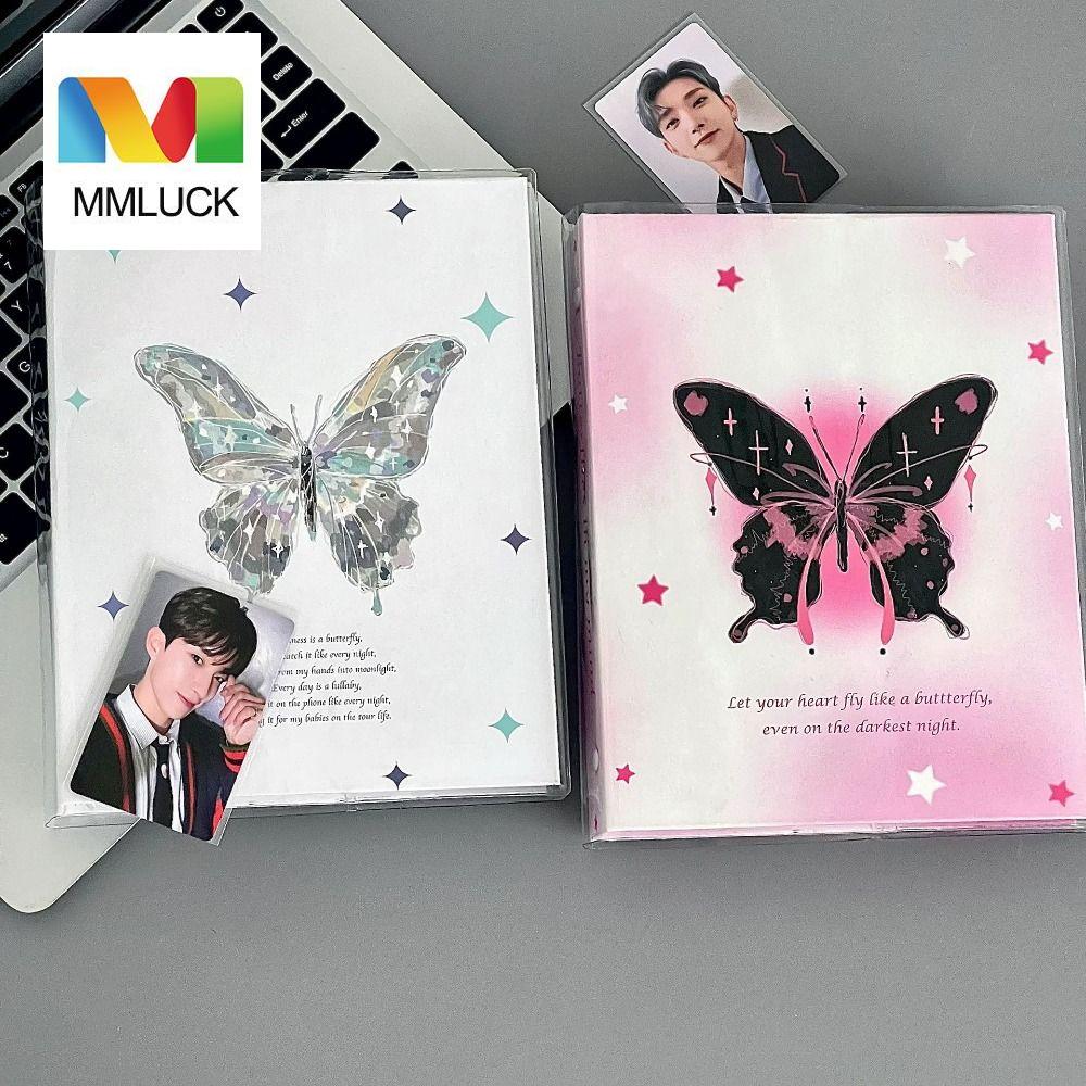 MMLUCK A5 A5 Macaron Binder Notebook DIY Butterfly A5 Mini Photo Album