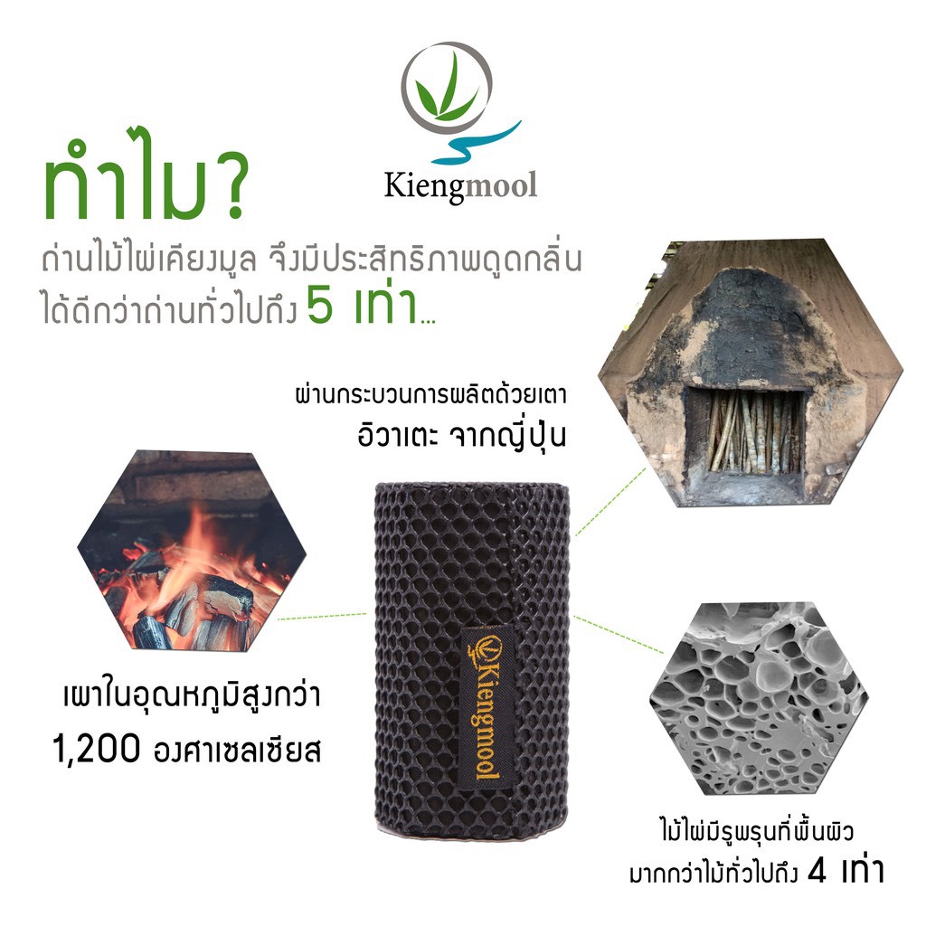 Ống khử mùi than tre Kiengmool Thái Lan