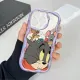 Hontinga for Realme C61 C63 Back Cover Tom and Jerry Soft Texture Phone Case Wavy Edge Silicone Cover. 