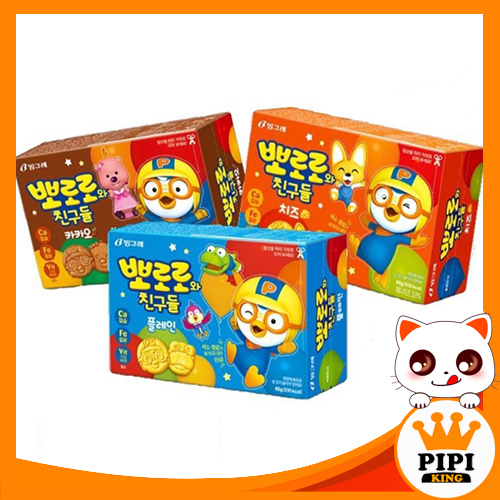 【Ready Stock】Korea Binggrae Pororo & Friends Biscuit 65g / 韩国宾格瑞 ...