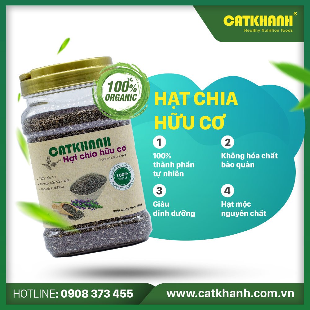 Hạt chia Organic Cát Khánh 500gr