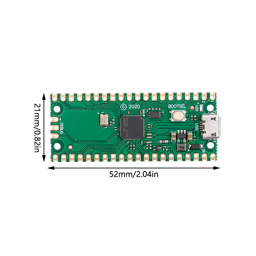 Shockley RP2040 Pico Development Board Raspberry Pi W Dual Core Chip MicroPython Suitable for Raspberry Pies