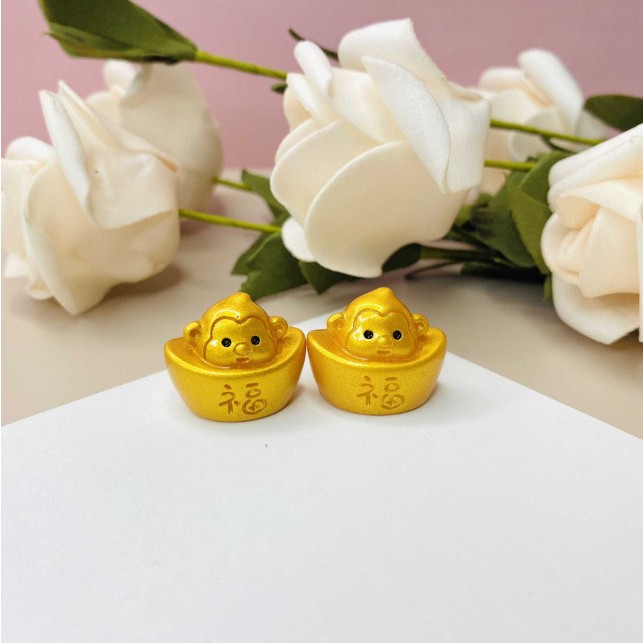 Mô hình thỏi vàng 12 con giáp dạ quang trang trí tiểu cảnh, terrarium, decor bàn làm việc