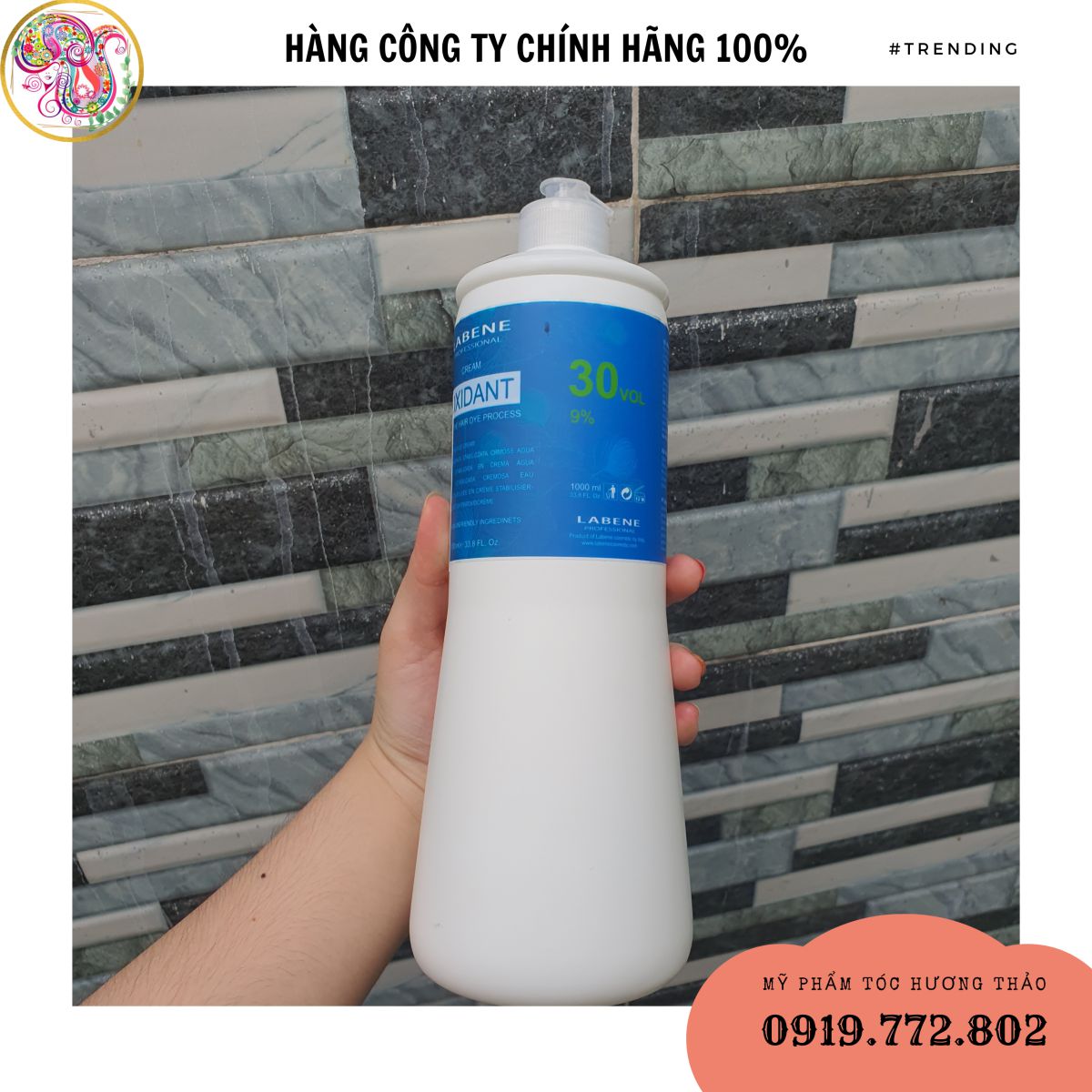 KEM OXY DUNG MÔI TRỢ NHUỘM LABENE PROFESSIONAL HAIR DEVELOPER 1000ML (3%-6%-9%-12%)