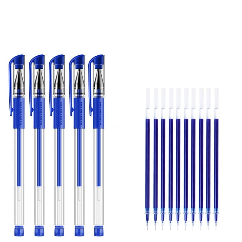 SET 10 bút bi mực nước màu xanh, đen