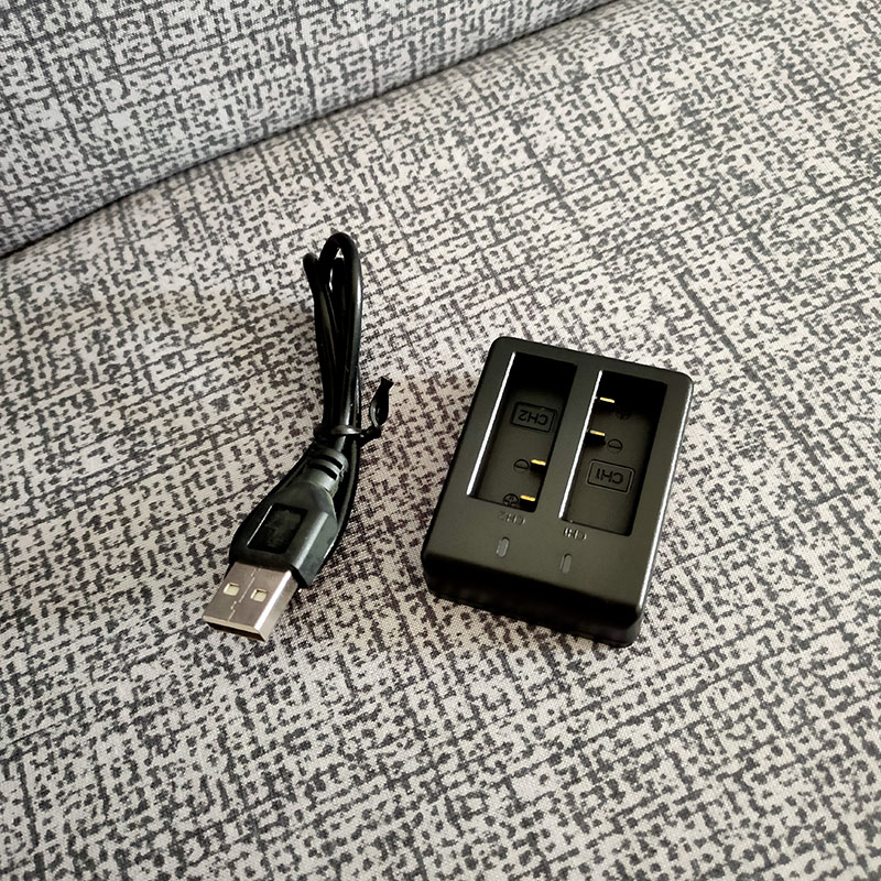 KFFTWWX Battery Charger for SJCAM SJ4000 SJ5000 AKASO/Campark APEMAN/DBPOWER/NEXGADGET/WiMiUS/Lightdow/EKEN H9R Action Camera. 