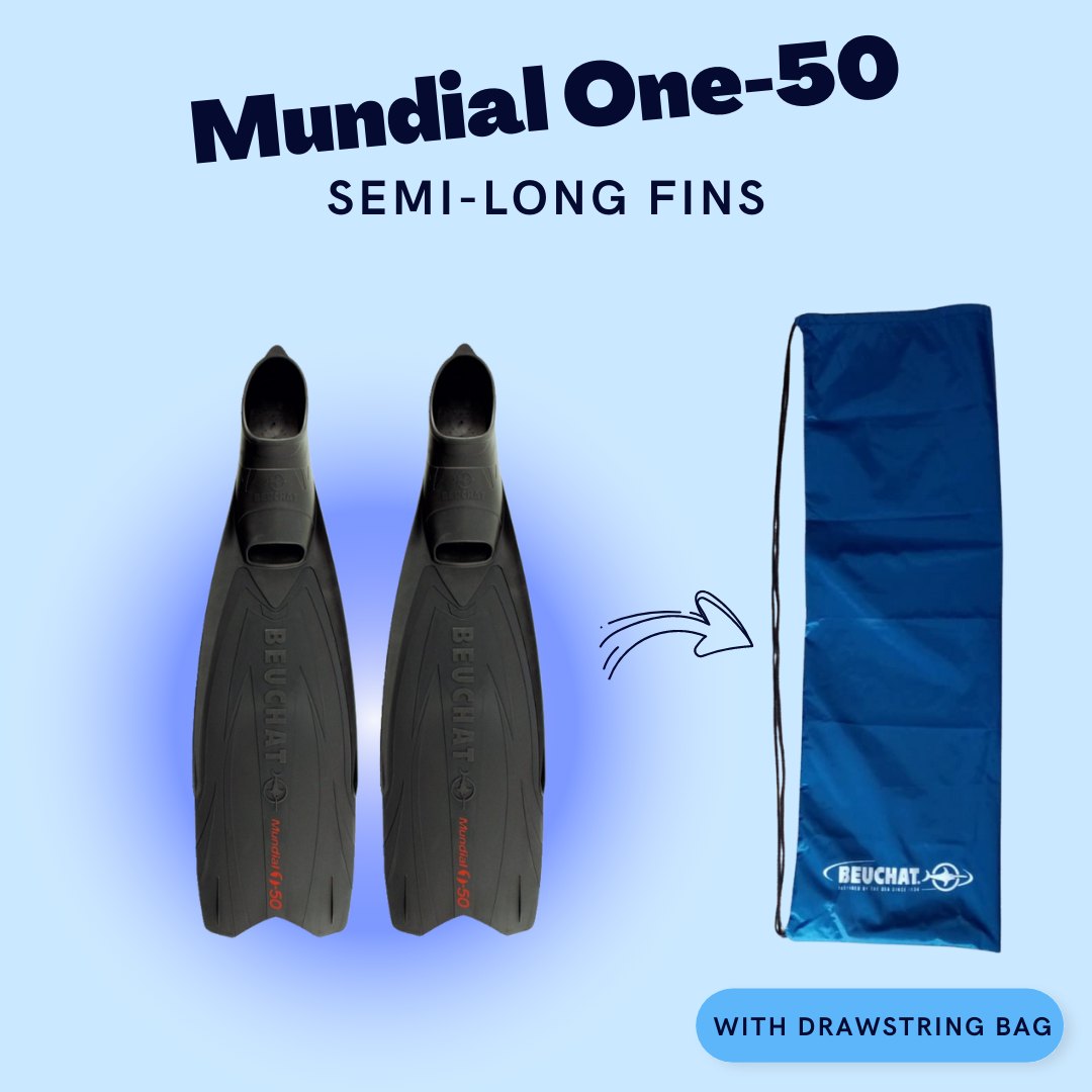 Beuchat Mundial One 50 - Diving Fins Apnea | Nencini Sport