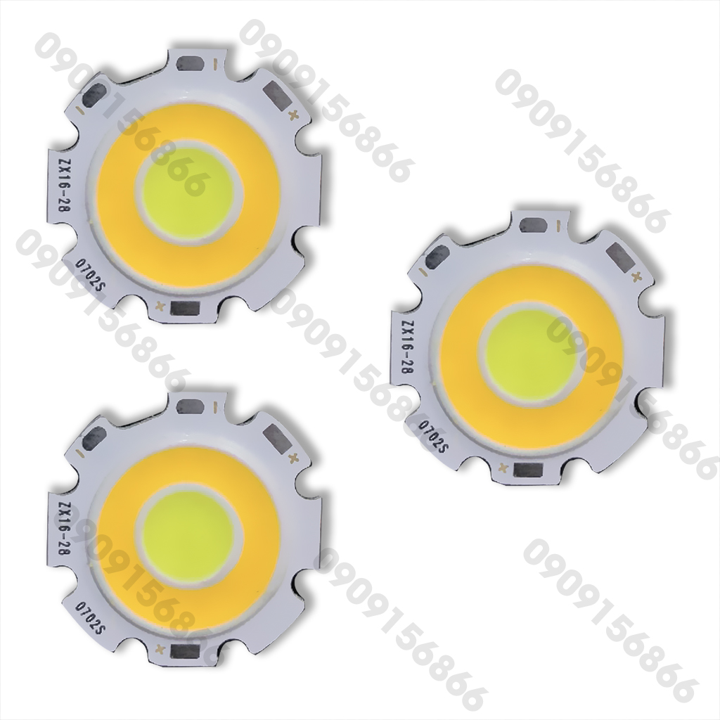Mắt led cob 3 màu 7w