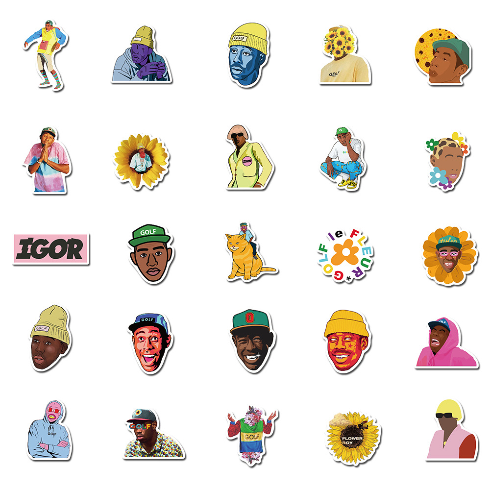 【Hottest Trends】10/25/50PCS Tyler The Creator Flower Boy IGOR Band ...
