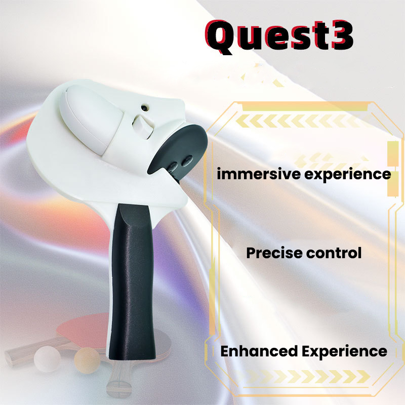 Tay nắm Cho Meta Quest 3 Bóng Bàn Xử Lý Bộ Điều Khiển Adapter Pong Vợt Tăng Cường VR Phụ kiện chơi game