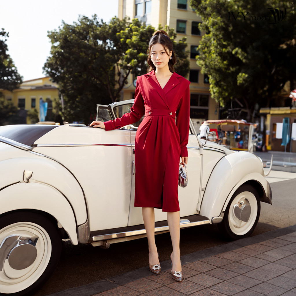 Đầm dáng vest IVY moda MS 48M7136