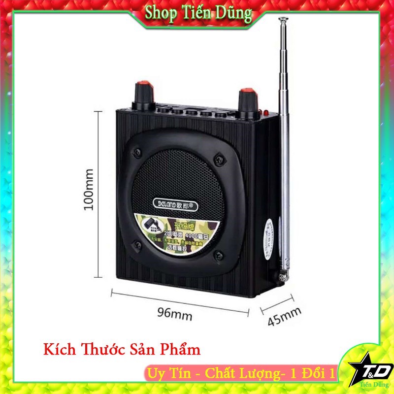Máy bẫy chim Daile Q93 khiều khiển xa 500m hỗ trợ USB thẻ nhớ TF đài FM - Loa bẫy chim Q93 chất liệu vỏ bọc kim loại chắc chắn