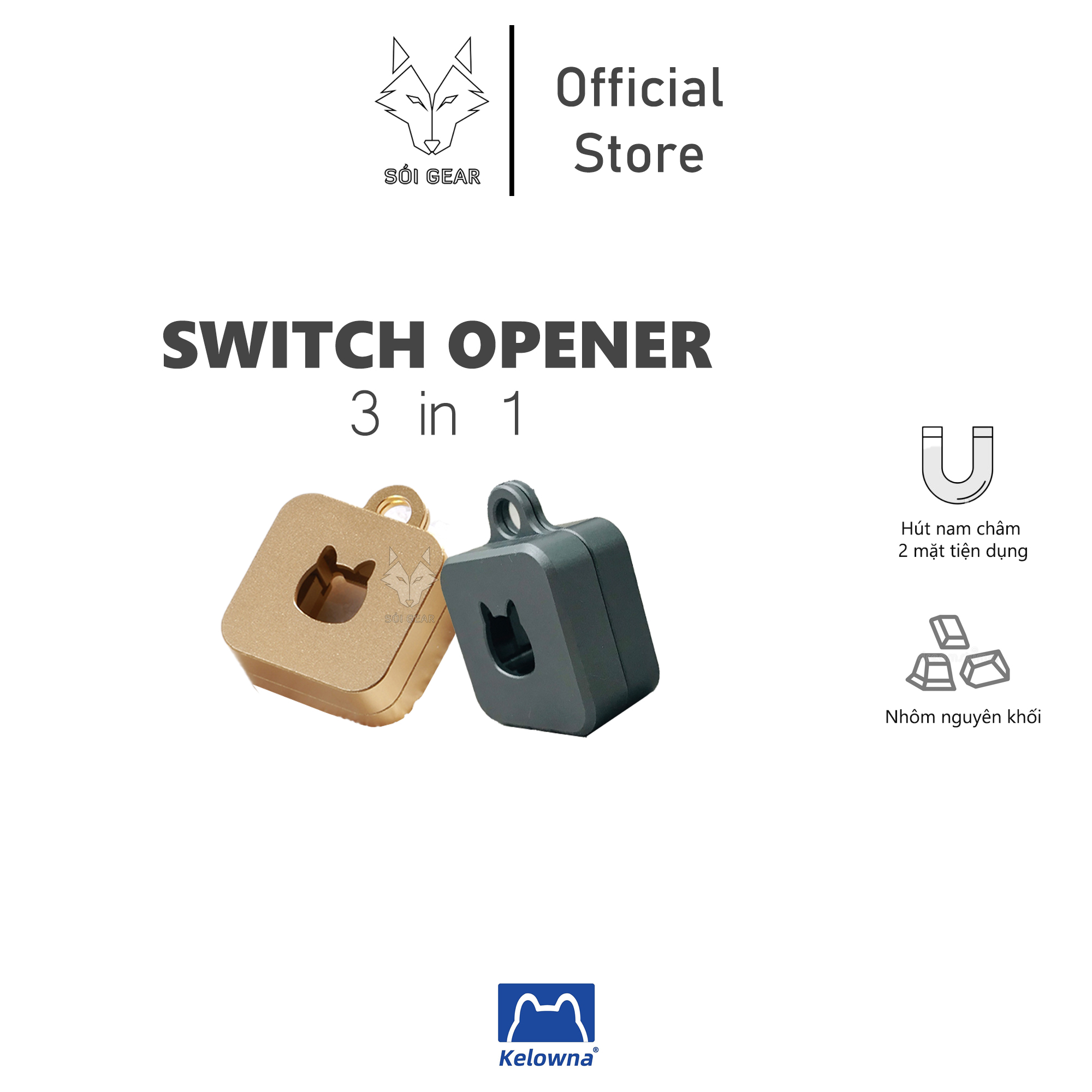 Dụng cụ mở switch bàn phím cơ - Switch Opener Nhôm CNC