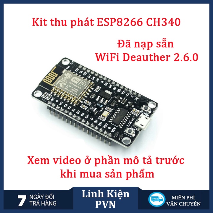 Kít RF thu phát wifi ESP8266 NodeMCU Lua V3 CH340