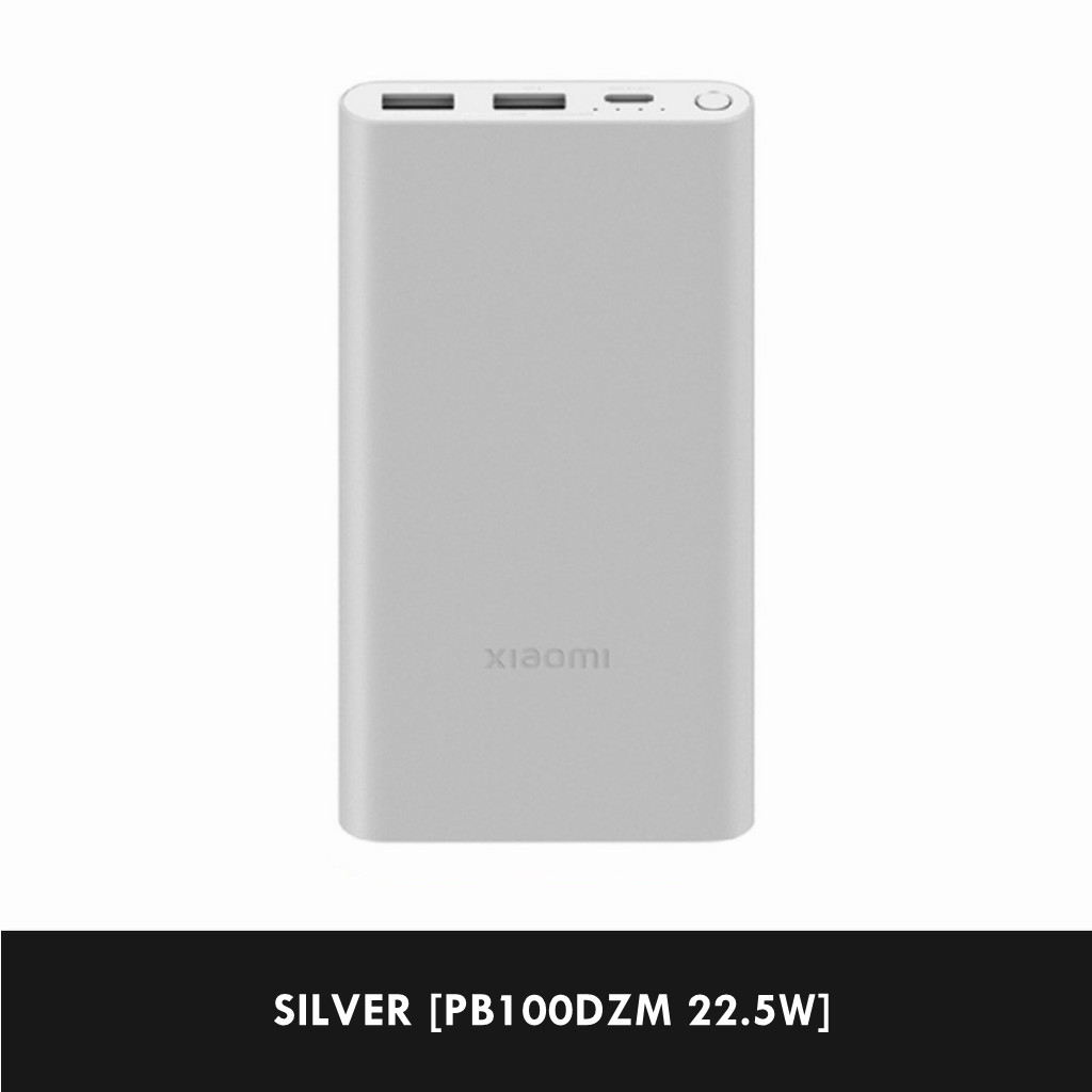 ➳Xiaomi Powerbank 3 22.5W 10000mAh 2023 Dual Input Output Micro-USB Type C  Input PLM13ZM Xiaomi Power bank➳