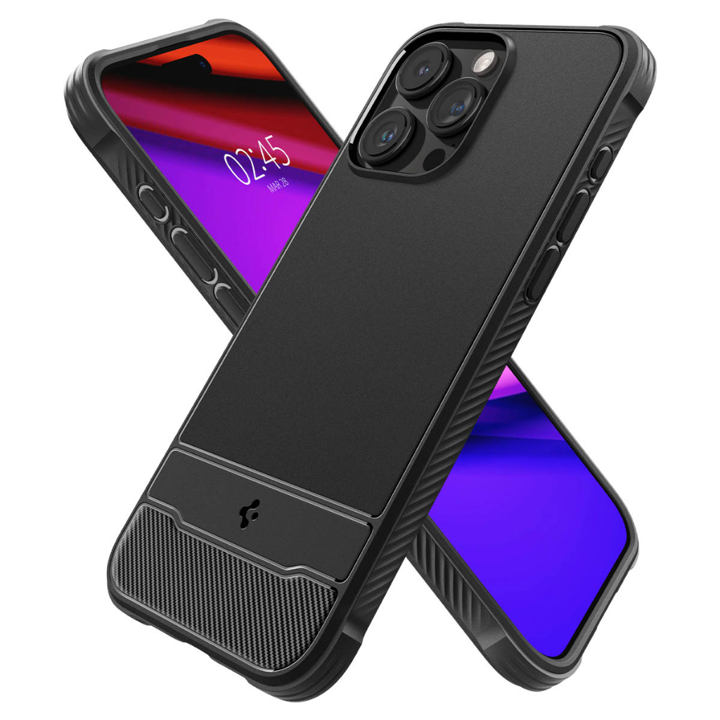 Ốp lưng cho iPhone 14 Pro Max/15 Pro/ 15 Pro Max Spigen Rugged Armor (Magfit) - Hàng chính hãng