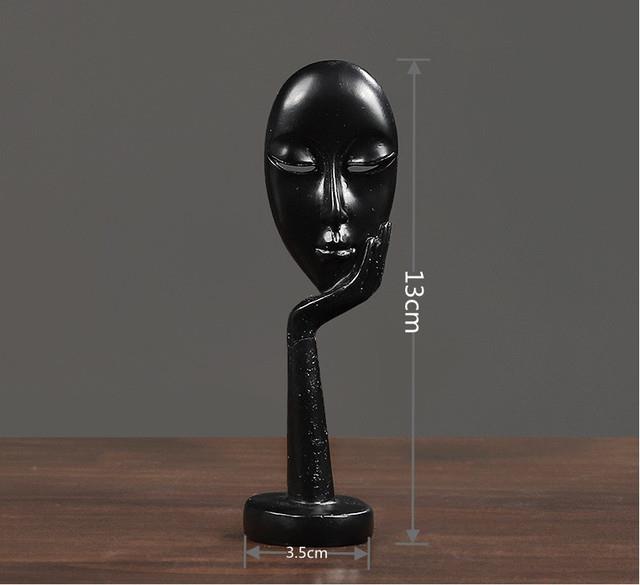 ℗❂❄ Thinker Statue Abstract Figurine Crafts Home Decor Art Sculpture Room Desktop Decoration Accessories
