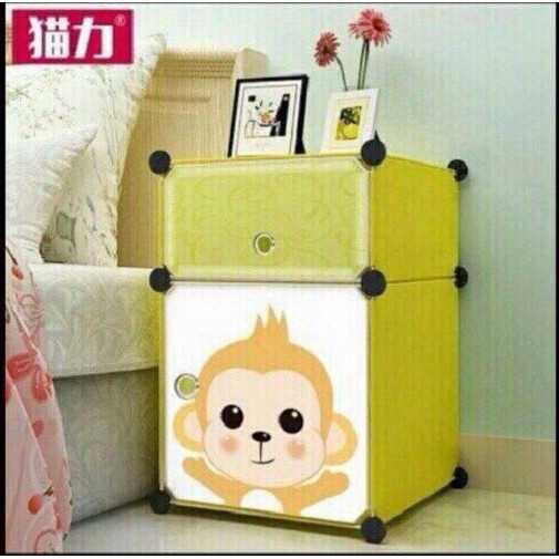 TỦ NHỰA LẮP GHÉP ĐẦU GIƯỜNG