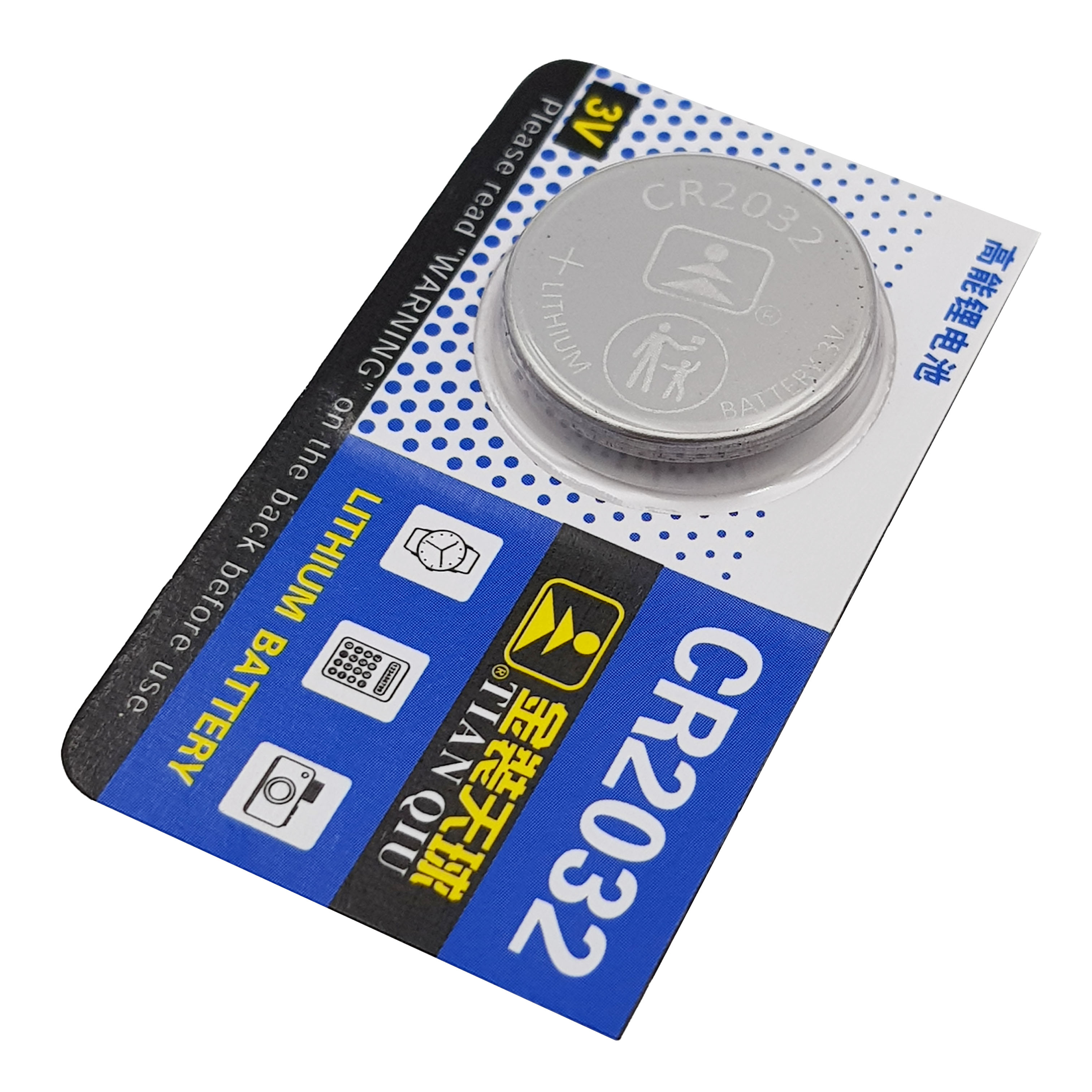 6 Pin cúc áo CR2032 3Volt
