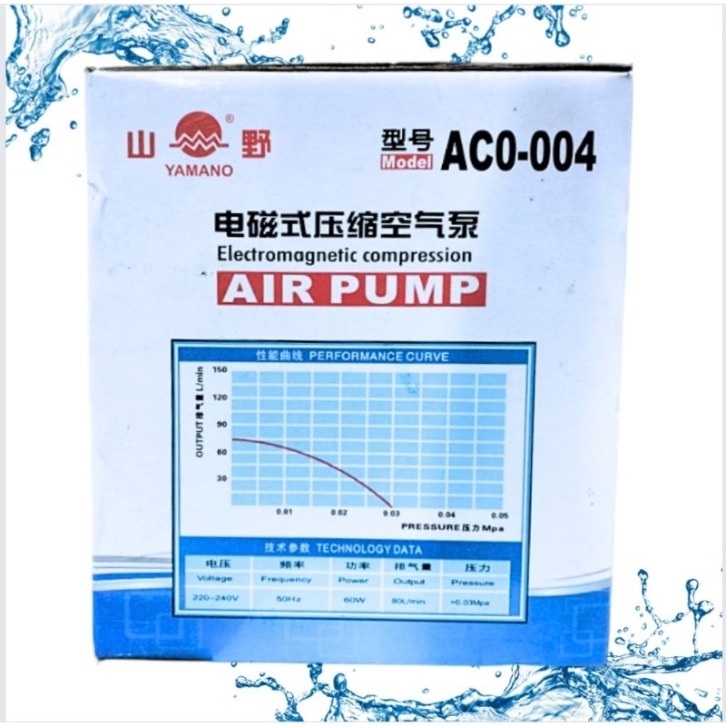 YAMANO ACO 004 Airpump aerator udara kolam Bioflok