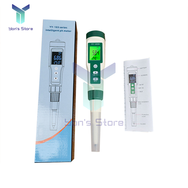 YY-1030 Num￩rique Alimentaire PH M￨tre Thermom￨tre Testeur De Qualit￩ De L'eau ￉lectrode PH Instrument De Mesure Pour La Nourriture Viande omage Lait Sol