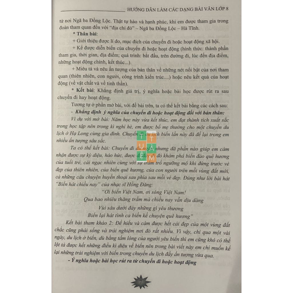 Sach - Hướng Dẫn Làm Các Dạng Bài Văn Lớp 8