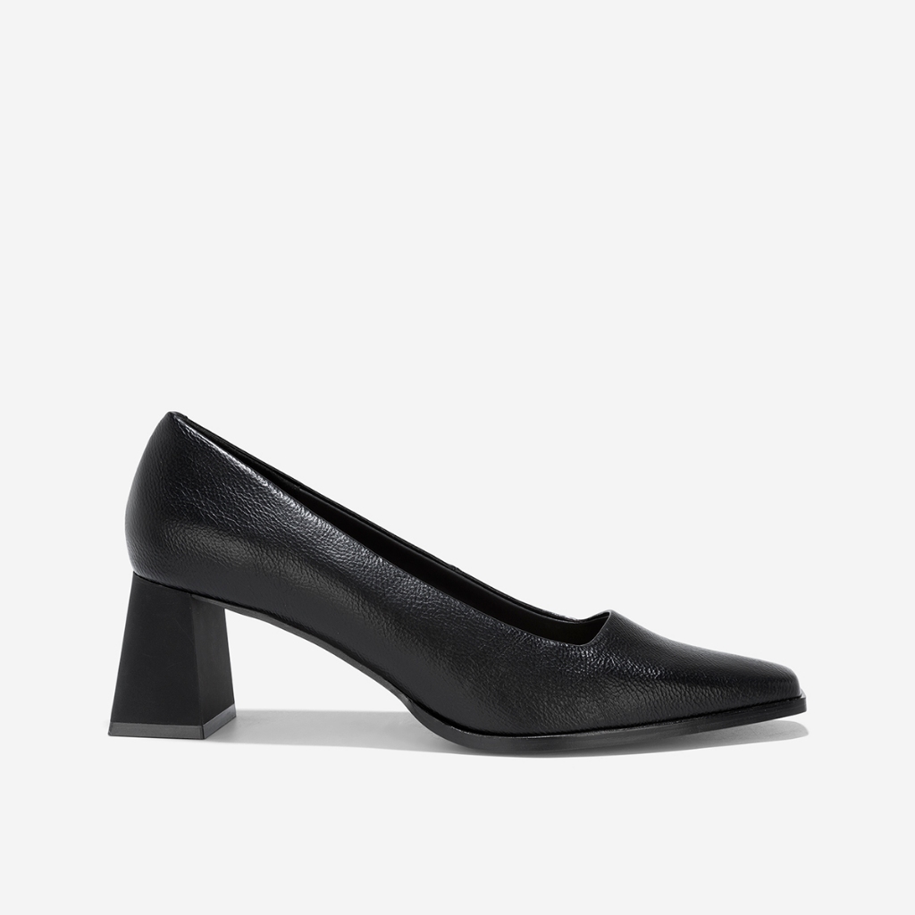 Vascara Giày Bít Mũi Vuông Block Heel - BMN 0656