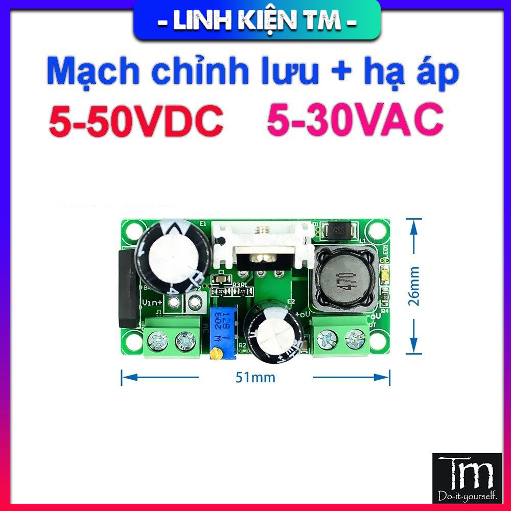 Mạch Hạ Áp AC-DC LM2596HV 5V-50V