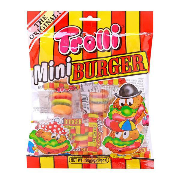 Kẹo dẻo Trolli Mini Burger 90gr (10 viên)