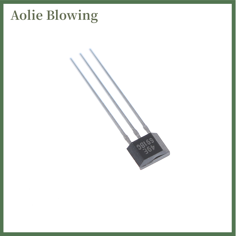 Aolie 10pcs Hall element 49E OH49E SS49E linear Sensor Hall sensor
