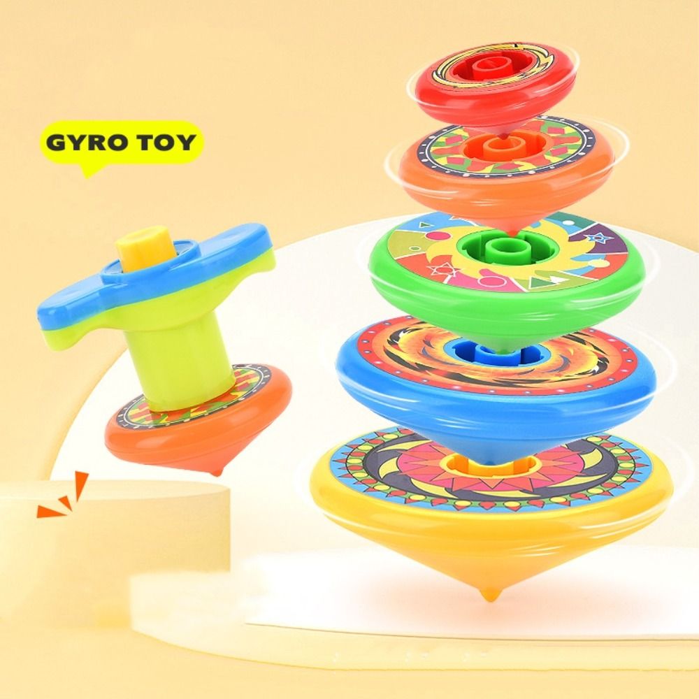 Novelty Rotating Toy Stacked Spinning Top Gyro Folding Desktop Game ...