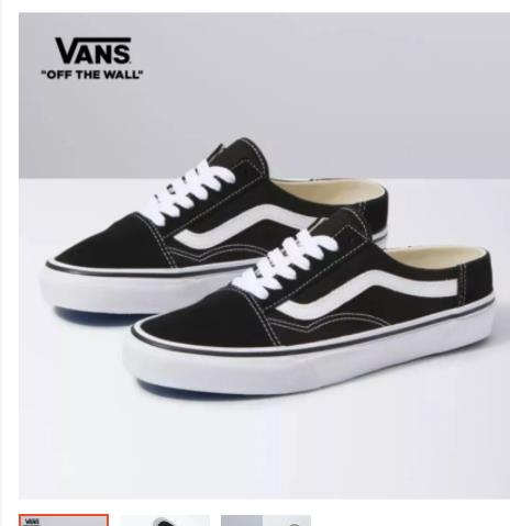 Vans Canvas Authentic Mule Unisex Sneakers (Unisex US Size) Blue VN0A54F72BK1