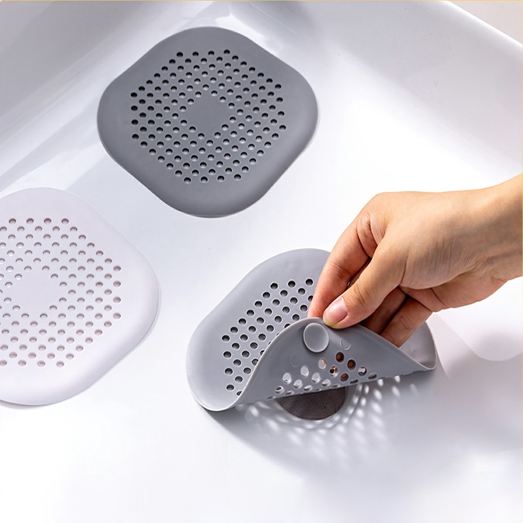 Lumbley Lưới lọc rác cống thoát nước TPR 14cm x 14cm Chống tắc nghẽn, chống rỉ, bền cho bồn rửa, bồn tắm 1 cái