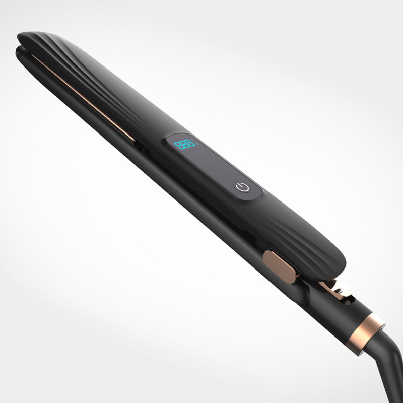 JIASHI LCD display multi-level temperature control curly hair straightening dual-purpose styling bangs curler electric splint hair straightener