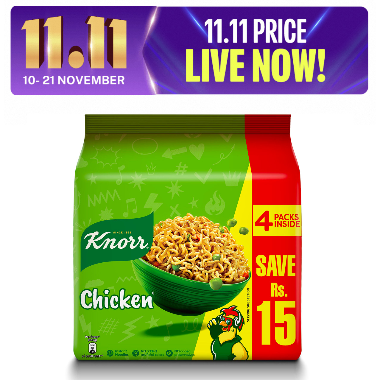 Knorr Noodles Chicken - 200G