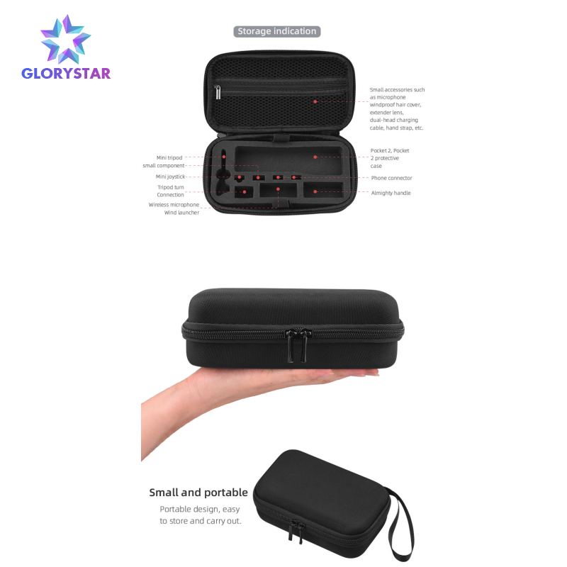 Mini Carrying Case for DJI POCKET 2 Handheld Portable Bag Storage Hard Shell Box