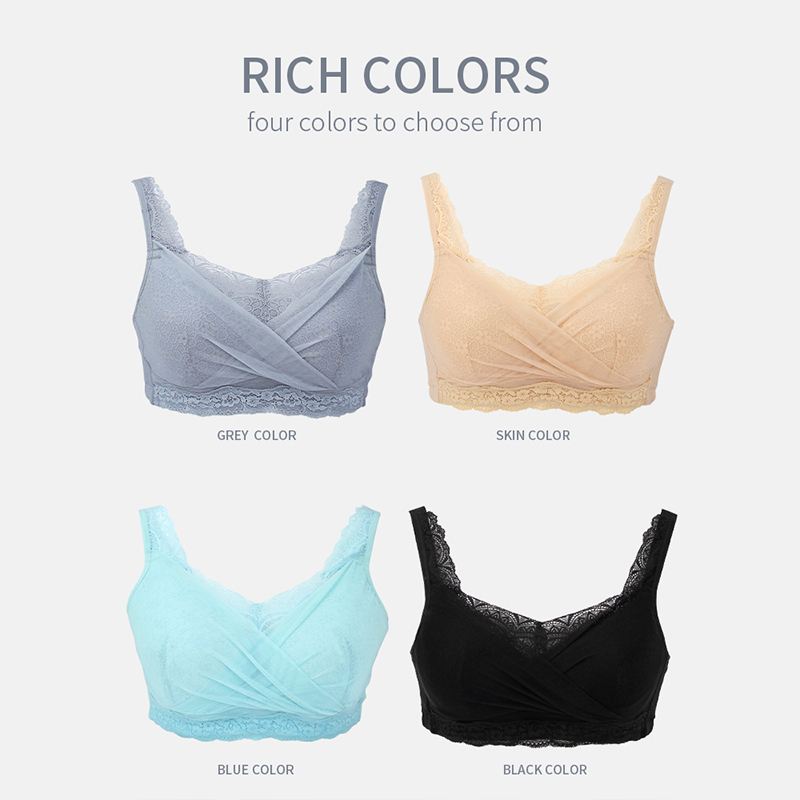 LERVANLA 6049 Silicone Breast Bra Cancer Surgery Special Breast Bra Underwear Without Rims Breast Lace Tube Top. 