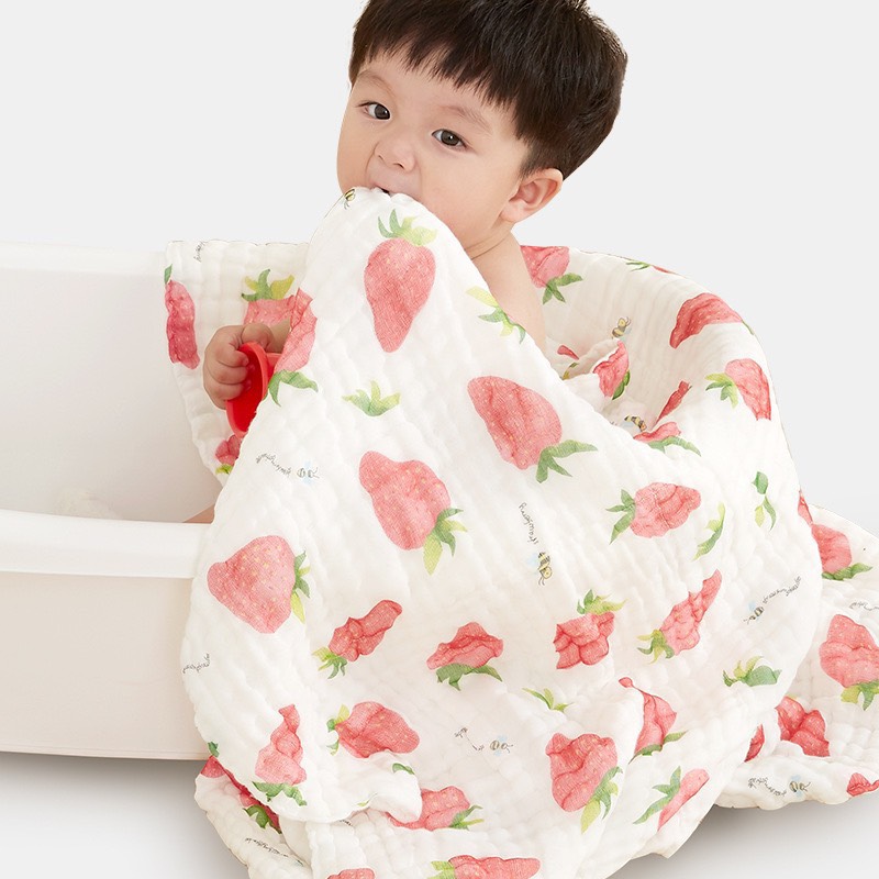 Khăn tắm cho bé, Khăn tắm xô 6 lớp, Khăn sợi tre cao cấp_Loai 6 lớp