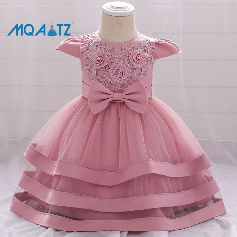 MQATZ Váy Bé Gái, Váy Sinh Nhật Đầu Tiên Cho Bé Gái Váy Dạ Hội Đầm Công Chúa Tiệc Cưới, 3-24 Tháng L1936XZ thumbnail