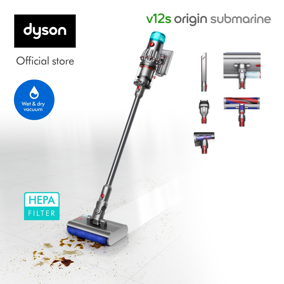 Dyson V12s Origin Submarine Wet & Dry Vacuum | Reveals 2x