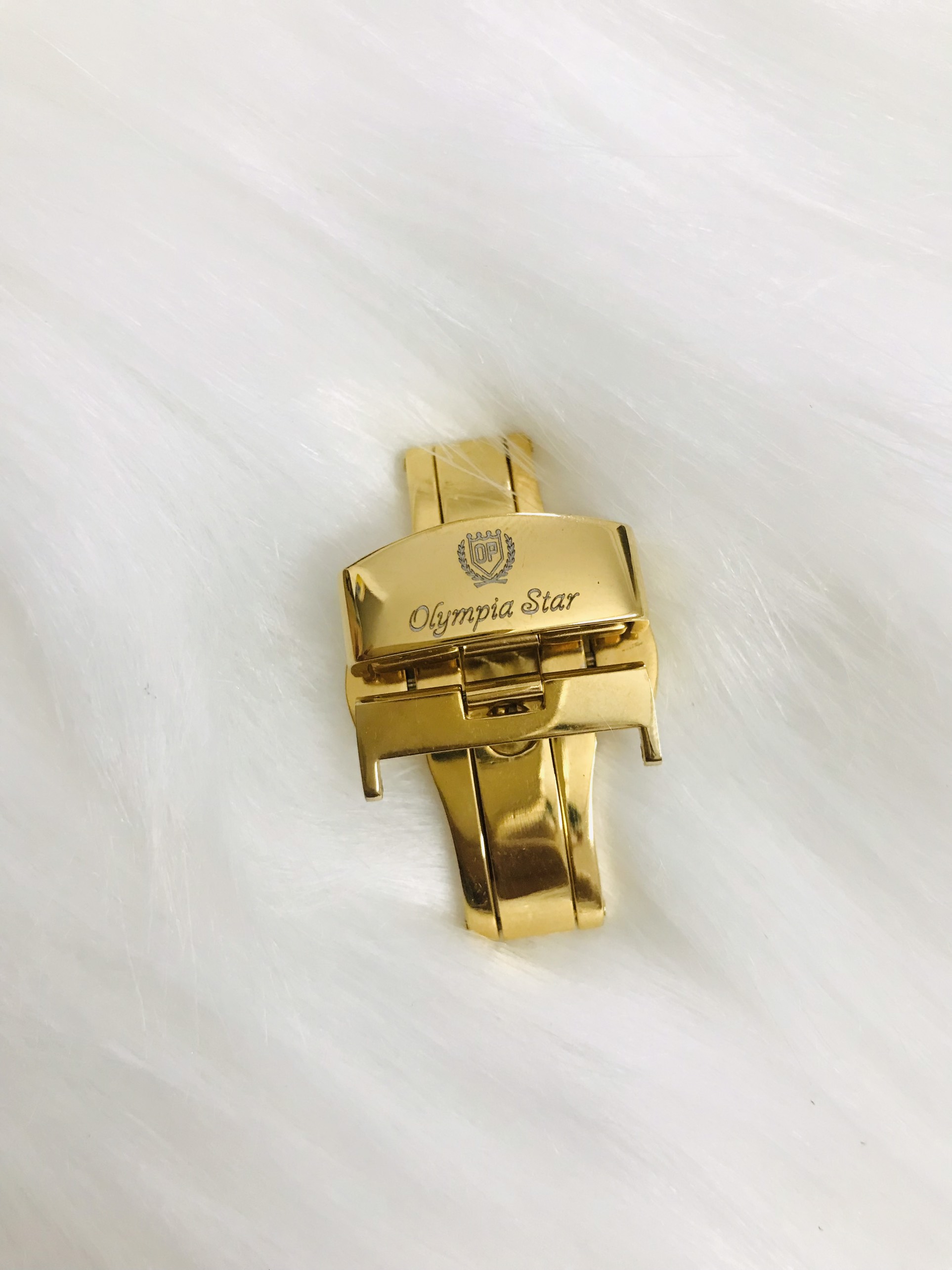 Khóa bướm khắc logo Olympia Start (OP)