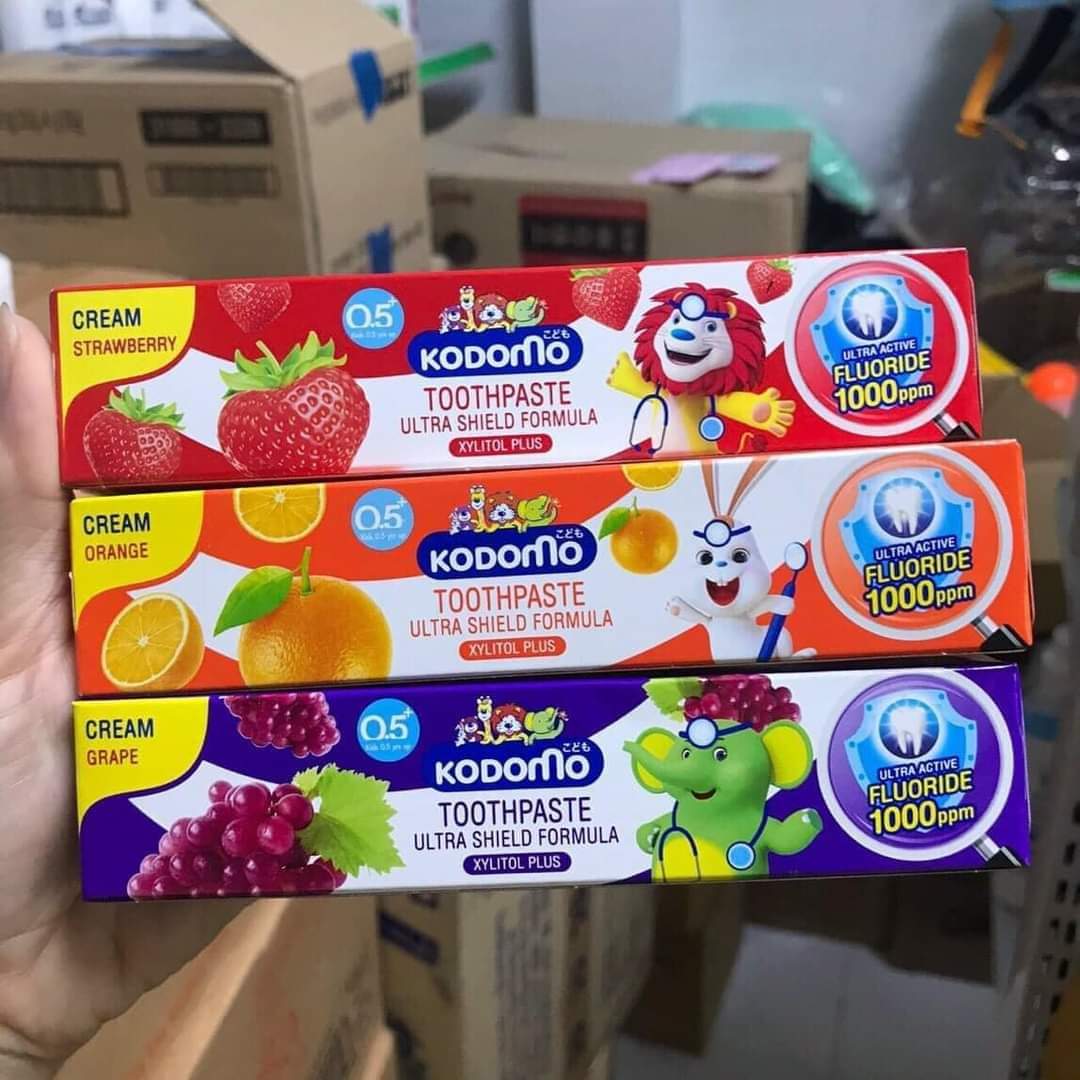 Kem đánh răng trẻ em Kodomo Thai Lan tuýp 40g