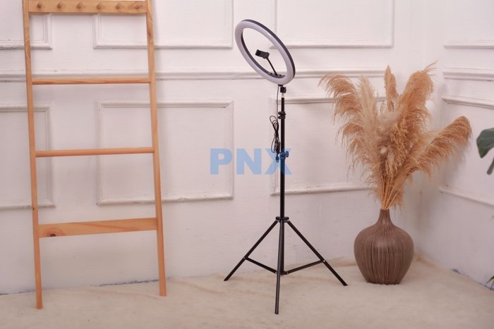 [Đèn livestream 36cm] hỗ trợ chụp ảnh, make up 3 chế độ sáng