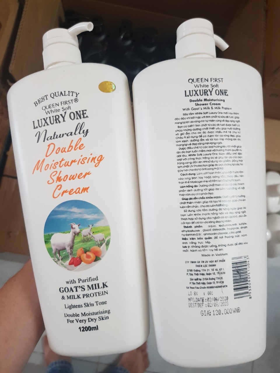 Combo 2 Chai Sữa Tắm Dê Luxury Nguyên Chất