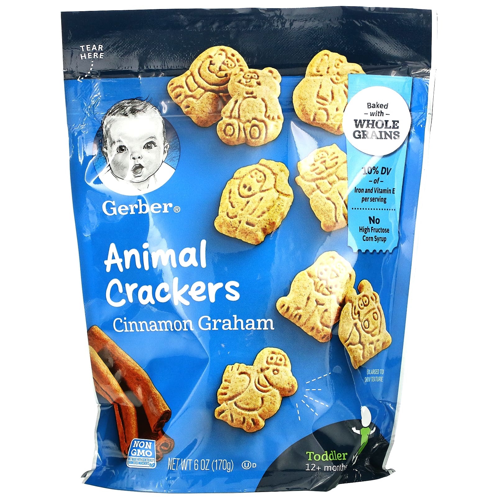 [PREORDER] GERBER ANIMAL CRACKERS 12+ MONTHS CINNAMON GRAHAM 170G