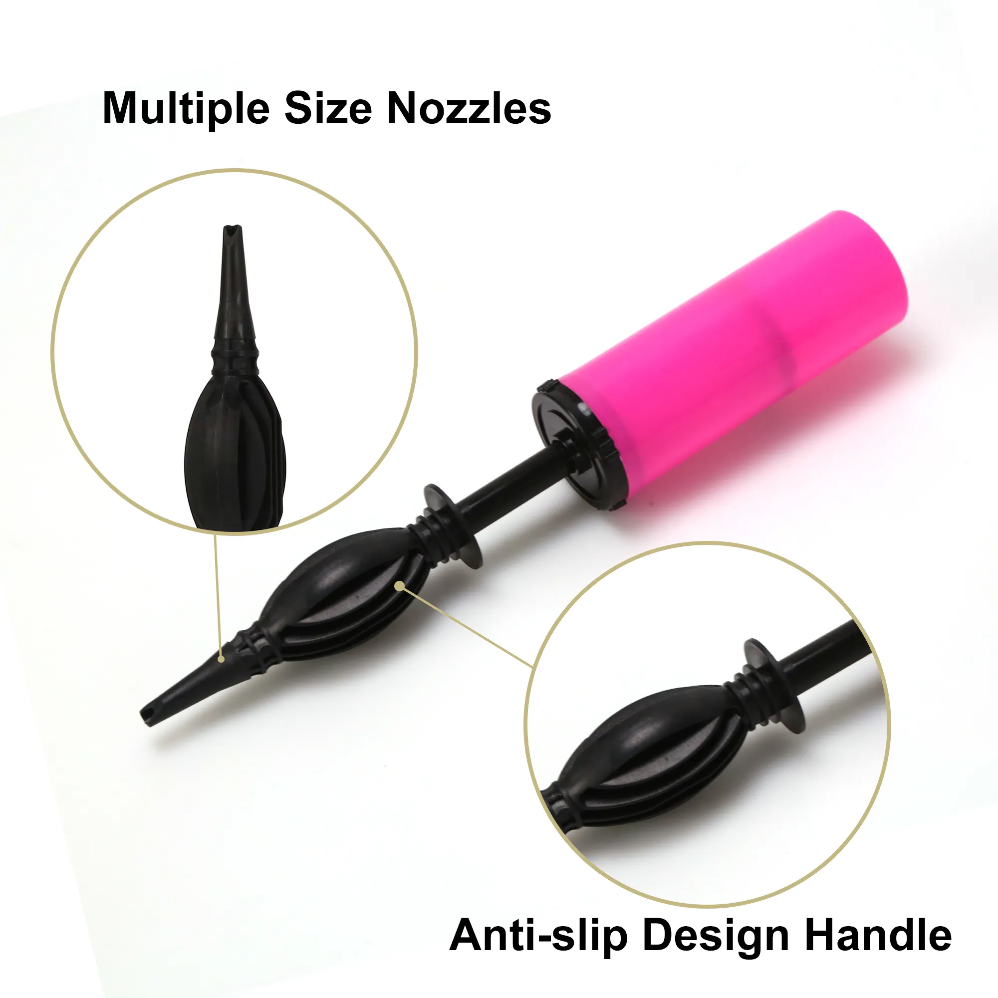 Multipurpose Air Hand Pump for Swimming Pools, Boats, Tubes, Tent, Balloons, etc. - Random Multicolor - Art # JS - AP-Bl90100 & SP90650-0003. 