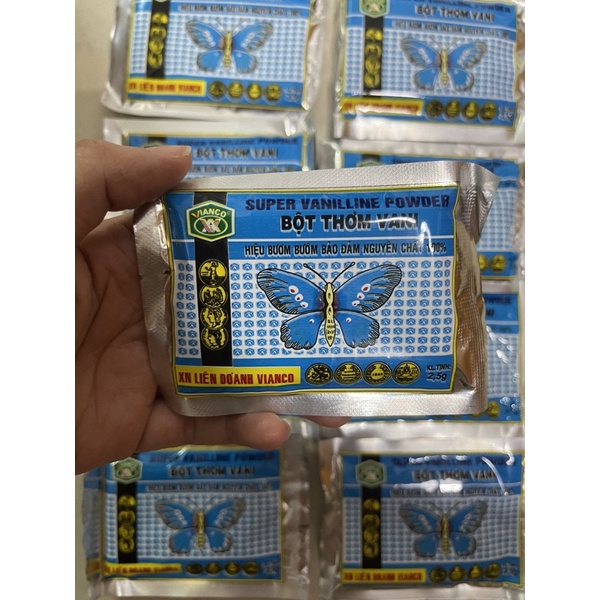 1 hộp 100 ống Vani con bướm
