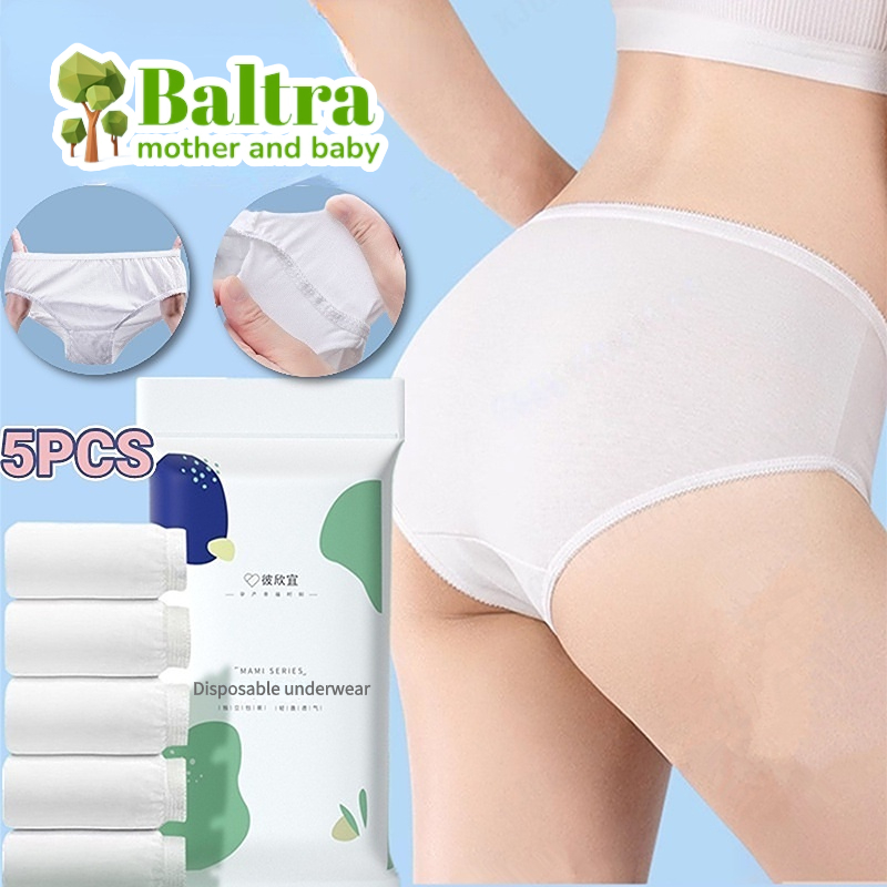 Baltra Travel Panties Disposable Women Underwear Disposable Panties for  Hospital Stays Emergencies Maternit