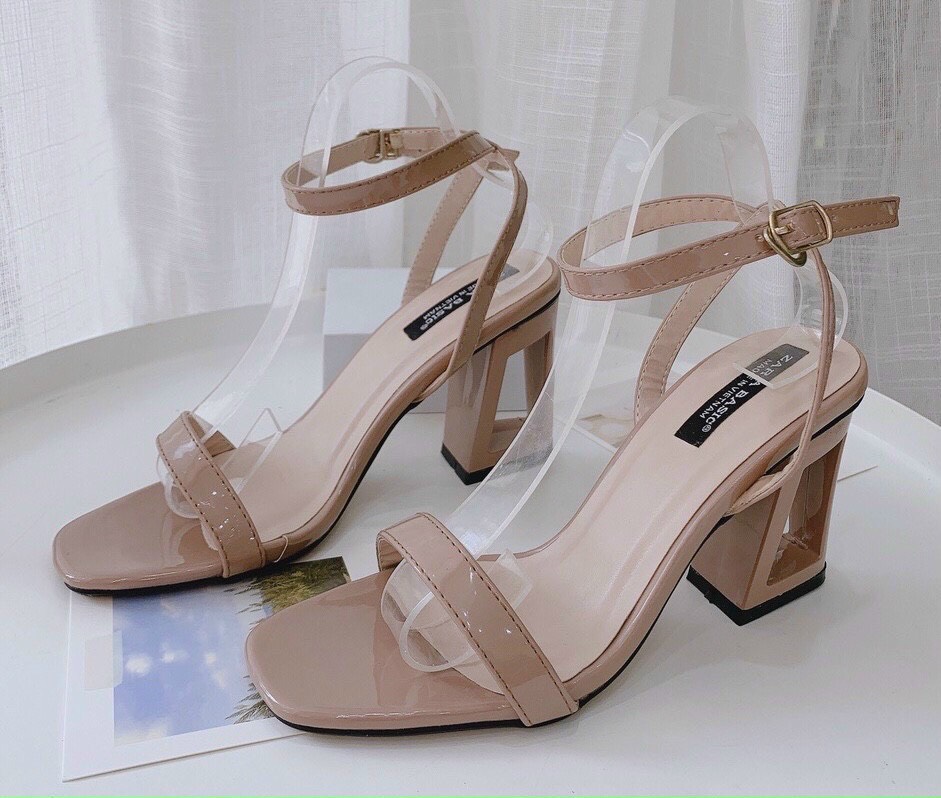 Giày cao gót/ Sandal nữ cao gót nữ gót lỗ 7f cực đẹp hàng full box