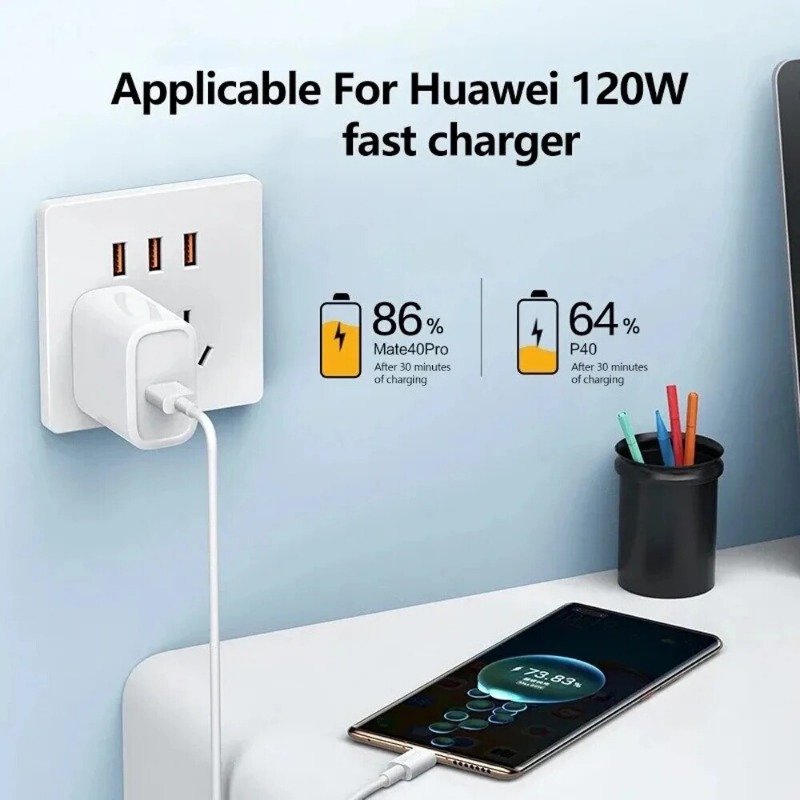 120W 10A Lightning Micro USB Type C Cable Super Fast Charing Cable Compatible with IPhone Xiaomi Samsung Huawei Data Cord